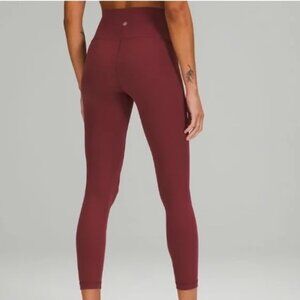 Lululemon Wunder Under High-Rise 25" Luxtreme Leggings Size 0- Mulled wine